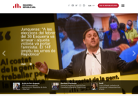 First screen capture by European Democracy Consulting's Logos Project for Esquerra Republicana de Catalunya