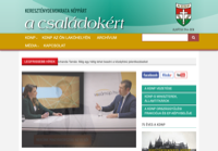 First screen capture by European Democracy Consulting's Logos Project for Kereszténydemokrata Néppárt
