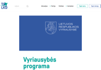 First screen capture by European Democracy Consulting's Logos Project for Homeland Union - Lithuanian Christian Democrats