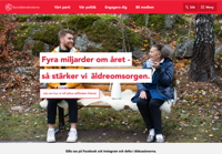 First screen capture by European Democracy Consulting's Logos Project for Sveriges Socialdemokratiska Arbetareparti